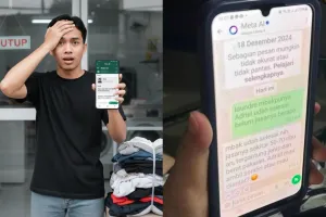 Momen cowok kecele saat ambil laundry ini kasih pelajaran jangan biarin orang tua asal pakai AI