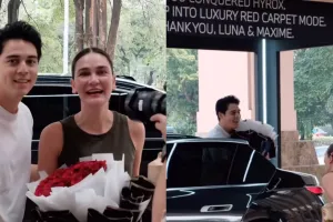 Momen Maxime Bouttier beri kejutan mobil Rp3,4 M untuk Luna Maya, intip fitur canggihnya