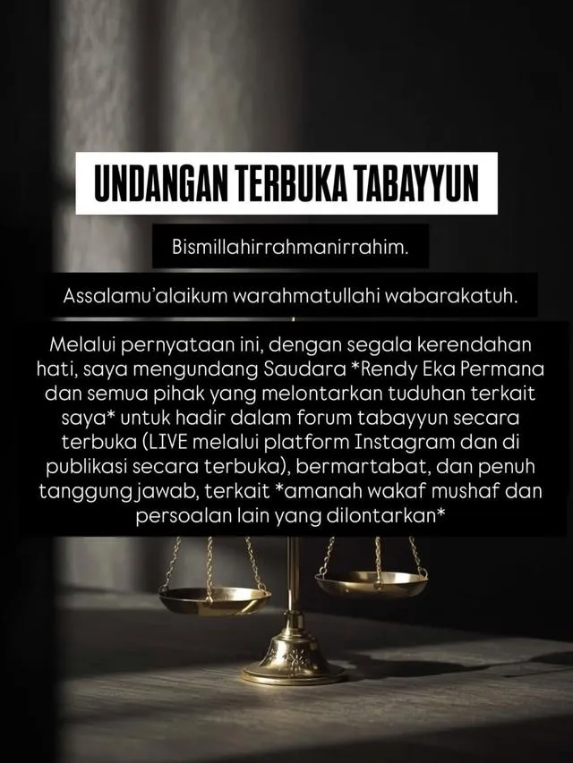 Kasus waqaf Alquran Taqy Malik © 2026 brilio.net Kasus waqaf Alquran Taqy Malik © 2026 brilio.net