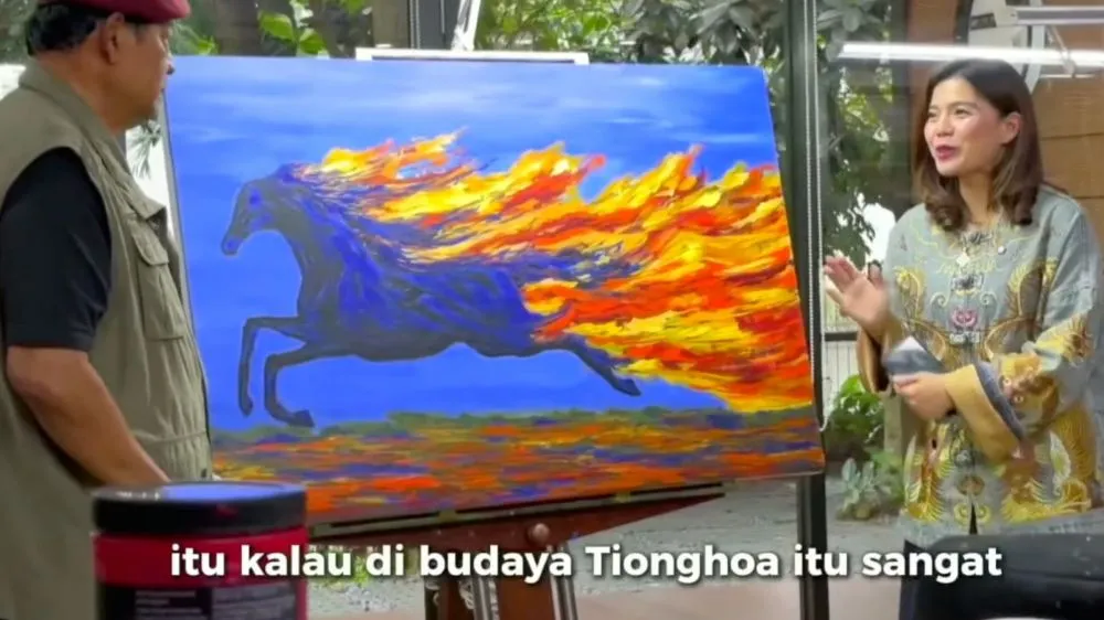 Lukisan Kuda Api SBY YouTube/Partai Demokrat Lukisan Kuda Api SBY YouTube/Partai Demokrat