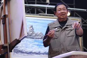 5 Penampakan lukisan Kuda Api karya SBY yang terjual Rp6,5 miliar di acara Imlek 2026