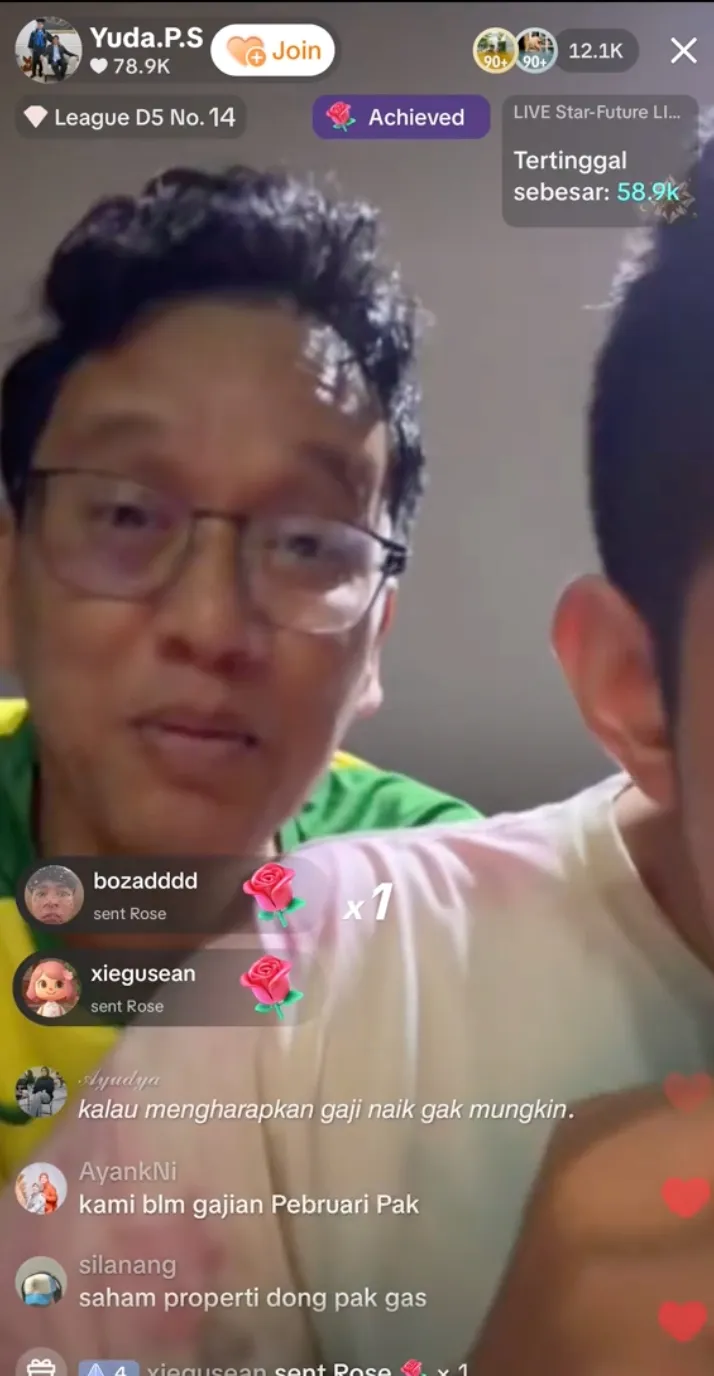 Live Sahur Menteri Purbaya TikTok @yudapurboyosunu