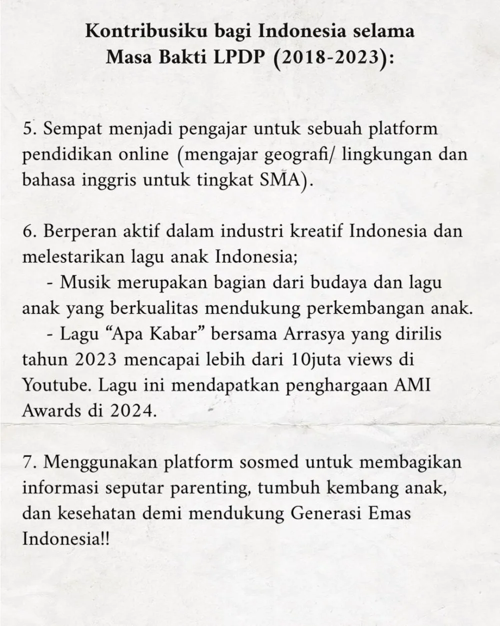 Tasya Kamila LPDP  Instagram @tasyakamila