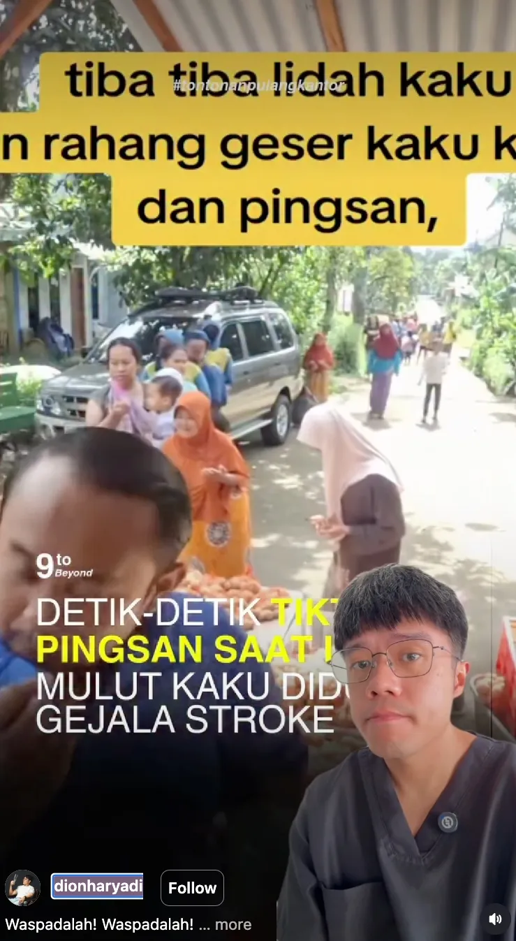 Mas Duqi Kremes Stroke Saat Live foto: TikTok/@masduqikremes; Instagram@dionharyad
