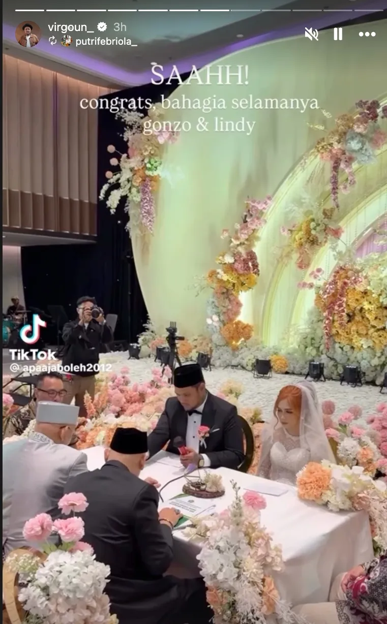 Virgoun menikah Instagram/@virgoun_ Virgoun menikah Instagram/@virgoun_