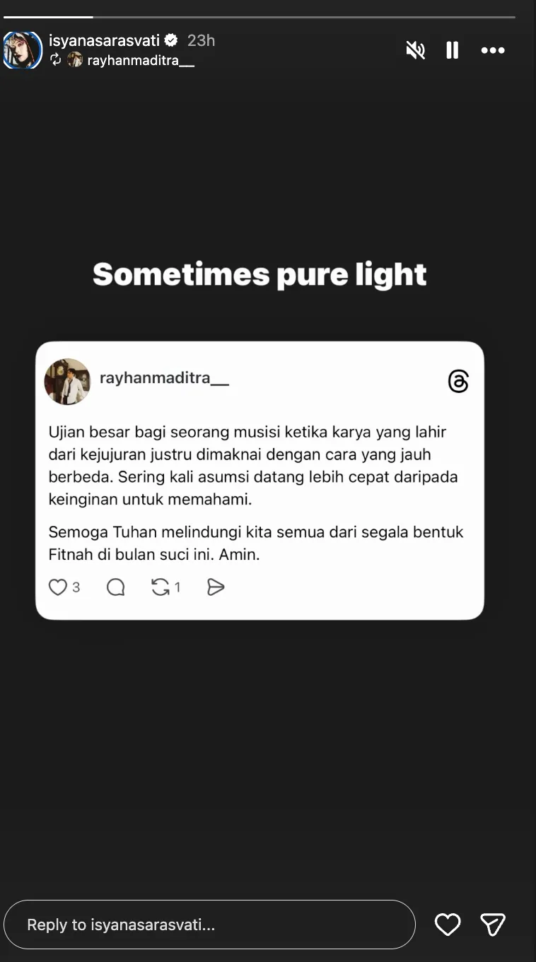 Isyana Sarasvati Dituduh Satanik Instagram @isyanasarasvati Isyana Sarasvati Dituduh Satanik Instagram @isyanasarasvati