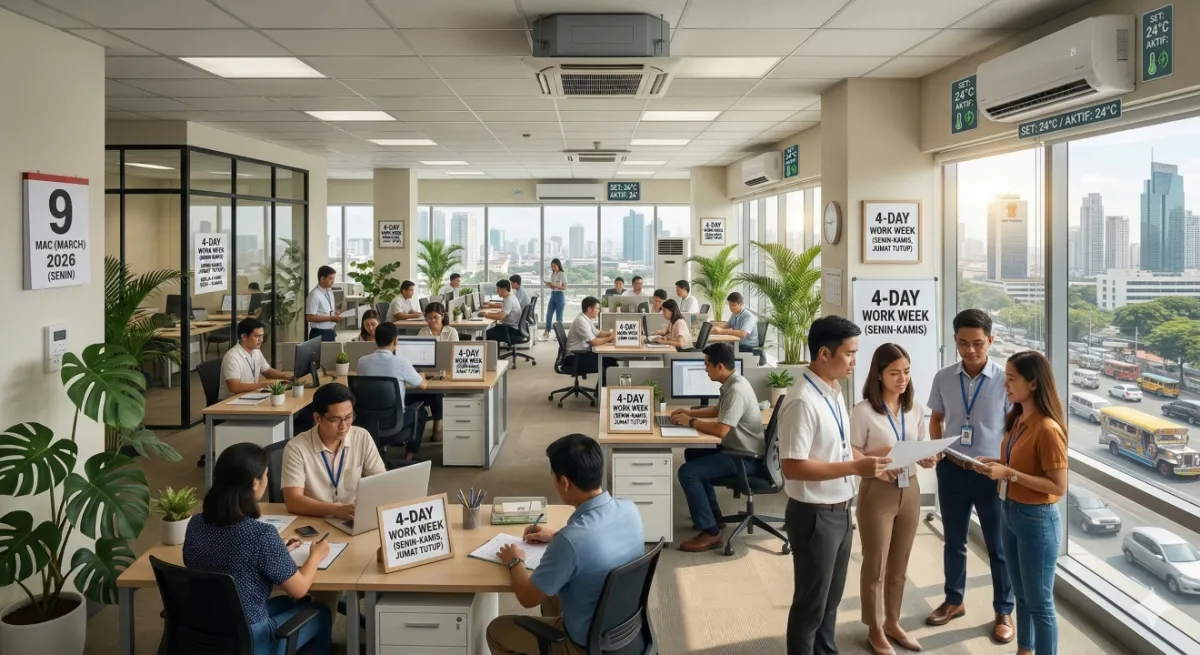 Fix! Filipina terapkan kerja 4 hari seminggu, solusi hemat BBM imbas perang Timur Tengah