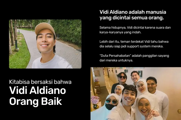 Kebaikan Vidi Aldiano berbagai sumber