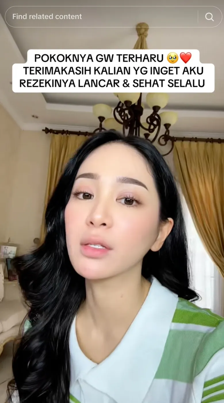 Bunga Zainal tukang sayur THR TikTok/@bunga23nurleila
