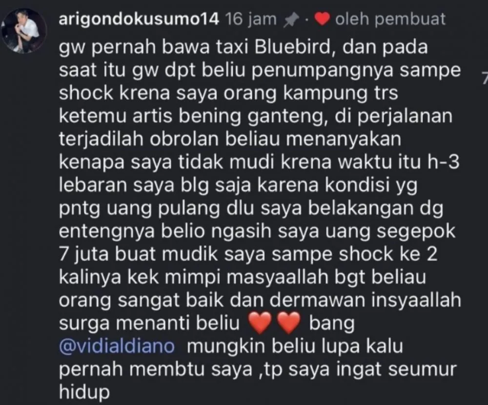 Kebaikan Vidi Aldiano berbagai sumber Kebaikan Vidi Aldiano berbagai sumber