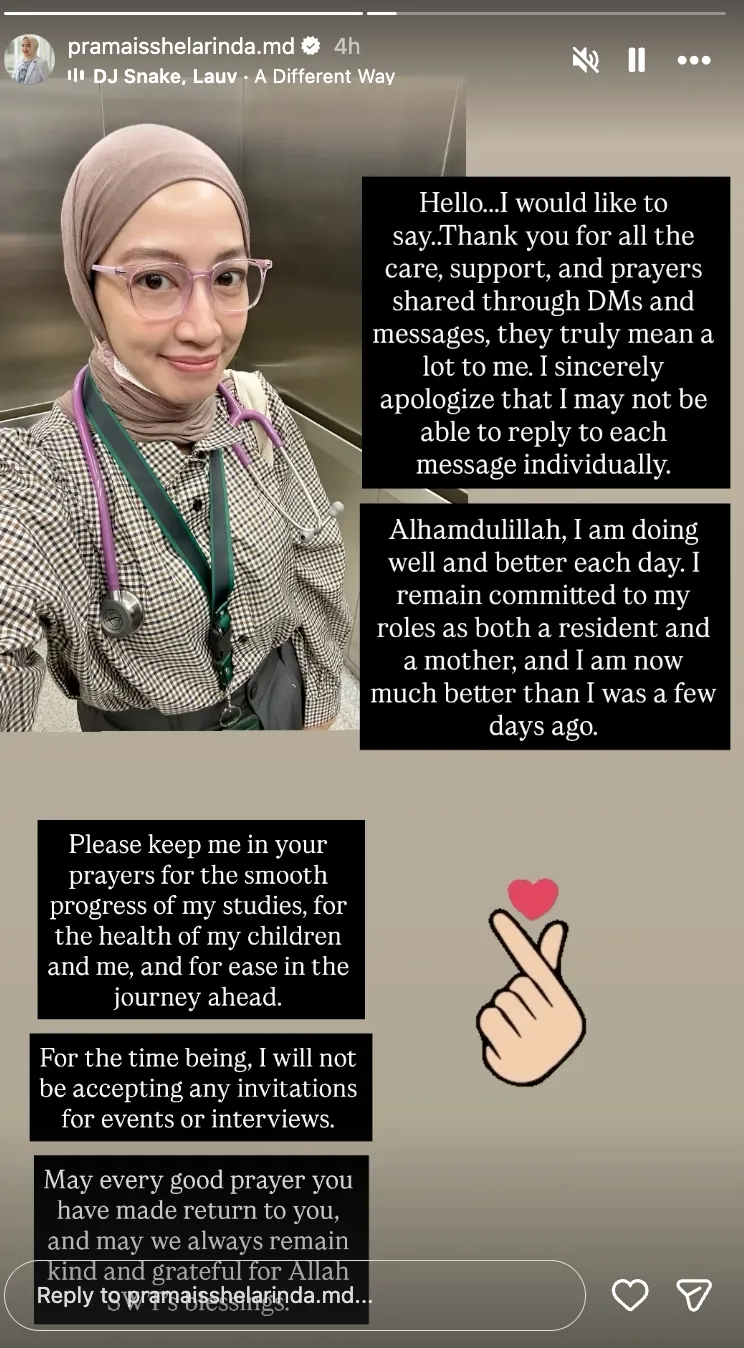 klarifikasi maissy Instagram/@pramaisshelarinda.md klarifikasi maissy Instagram/@pramaisshelarinda.md