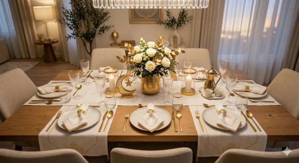 Tata letak meja makan lebaran © 2026 brilio.net