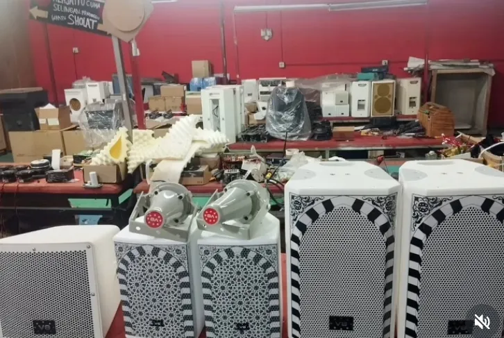 Vidi Aldiano donasi audio system  Instagram @v8harrykiss