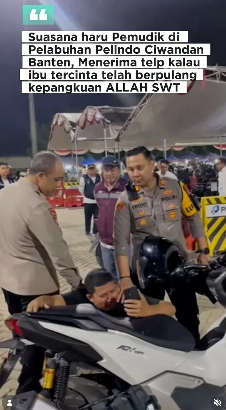 Kisah Haru Pemudik Instagram @humaspoldabante Kisah Haru Pemudik Instagram @humaspoldabante