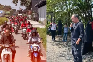 Bahagianya tembus layar, 29 karyawan resto ini dapat THR motor baru masing-masing satu