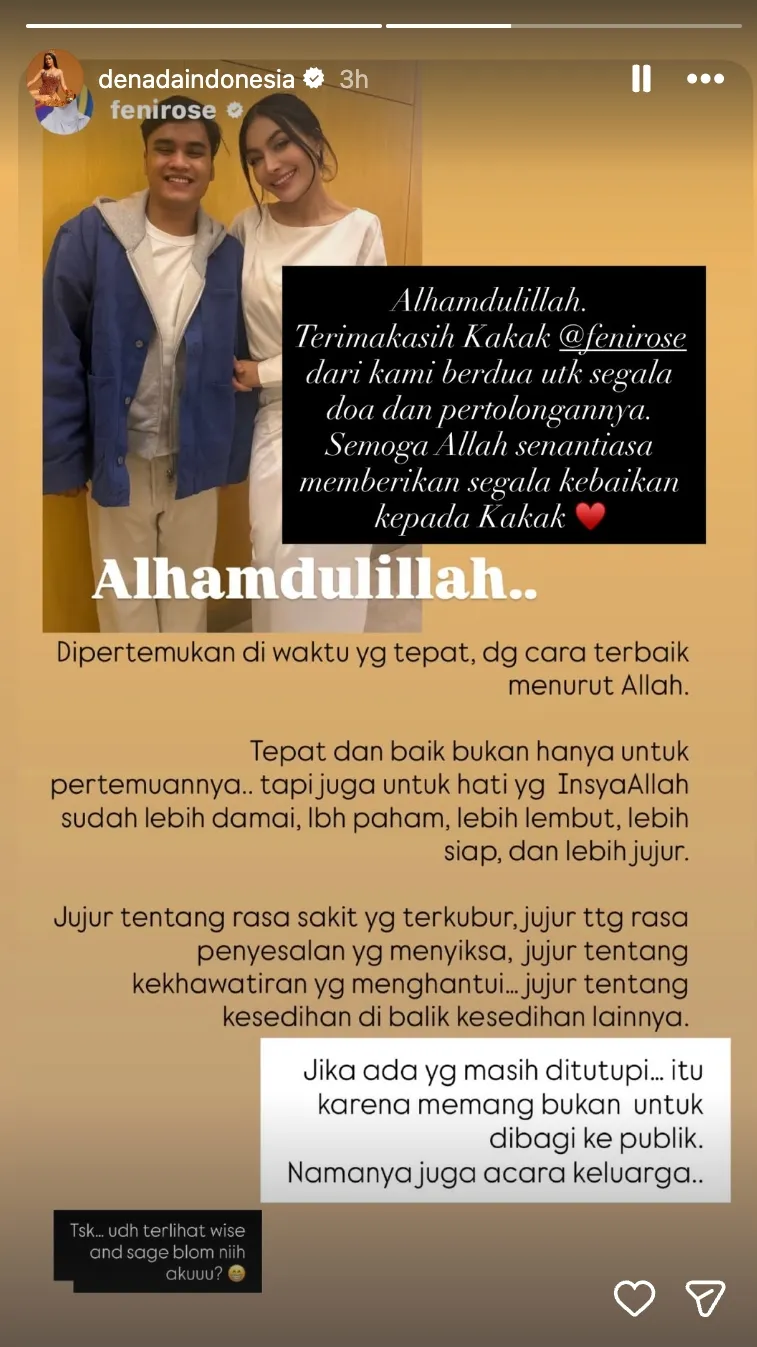 Denada dan Ressa bertemu © 