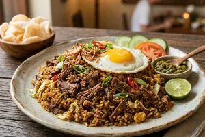 Resep nasi goreng rendang dari sisa bahan makanan lebaran, nggak bikin eneg dan rasanya lezat