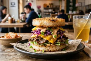 Resep Bulgogi Rice Burger yang lezat buat usir bosan masakan itu-itu saja, masaknya gampang!