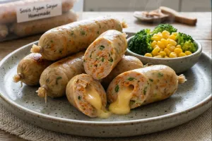 Senin udah masuk kerja, yuk cobain resep sosis ayam sayur yang ringkas dan masaknya gampang