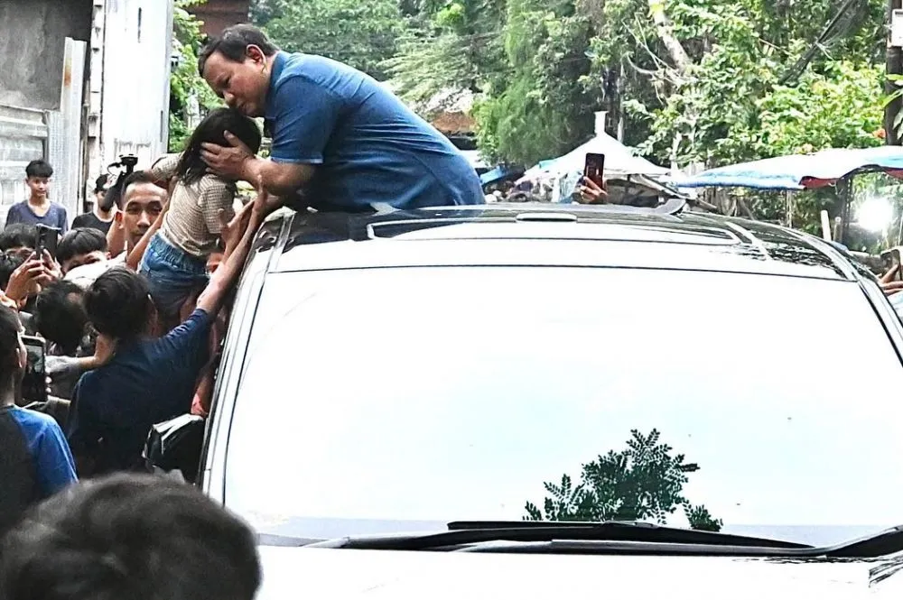 Presiden Prabowo Subianto Blusukan ke Senen Instagram/@kemensetneg.ri Presiden Prabowo Subianto Blusukan ke Senen Instagram/@kemensetneg.ri