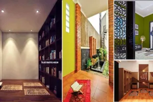 20 Desain unik tempat sholat dalam rumah bikin 'adem' keluarga