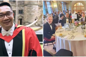 9 Momen Ridwan Kamil dapat gelar honoris causa dari Universitas Glasgow, kehadiran Zara bikin pangling