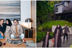 Dulu hidup susah kini jadi juragan skincare, 9 potret rumah Juragan99 di Los Angeles ini bak istana