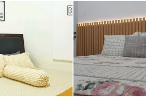 11 Cara bikin headboard ranjang low budget, tampilan kamar jadi lebih mewah ala vila