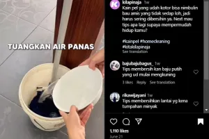 Bersih tanpa dikucek atau disikat, ini trik cuci kain pel kotor dan bau amis cuma pakai 3 bahan dapur