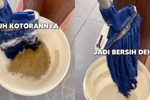 Bersih tanpa dikucek atau disikat, ini trik cuci kain pel kotor dan bau amis cuma pakai 3 bahan dapur