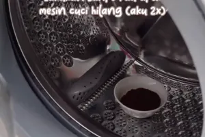 Tak perlu dibongkar, ini trik bersihkan mesin cuci berlumut dan bau apek cuma pakai 2 bahan dapur
