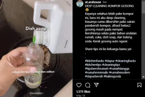 Wanita ini punya trik usir noda kerak tungku kompor tanpa direndam air panas, cuma pakai 3 bahan dapur