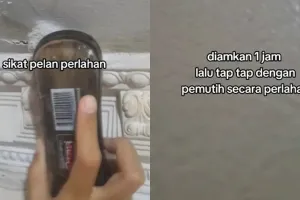 Trik hilangkan noda jamur kehitaman di dinding bikin kinclong lagi, cukup tambah 1 bahan dapur