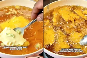 Tak ditambah baking soda, ini trik goreng tempe agar adonannya nggak cepat lembek pakai 2 bahan dapur