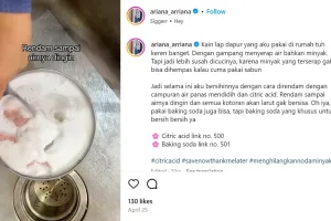 Bukan pakai detergen, ini trik cuci lap dapur berminyak dan penuh noda kunyit dengan 2 bahan sederhana