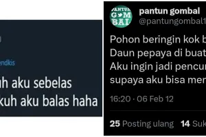 11 Pantun gombal ala warga X ini bikin hati cenat-cenut, dijamin relate
