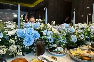 7 Menu hidangan di bridal shower Aaliyah Massaid ini mewah abis, lengkap serba western