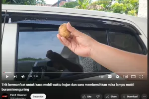 Tak perlu digosok sabun, ini trik bersihkan kaca dan spion mobil buram cukup pakai 1 jenis umbi-umbian