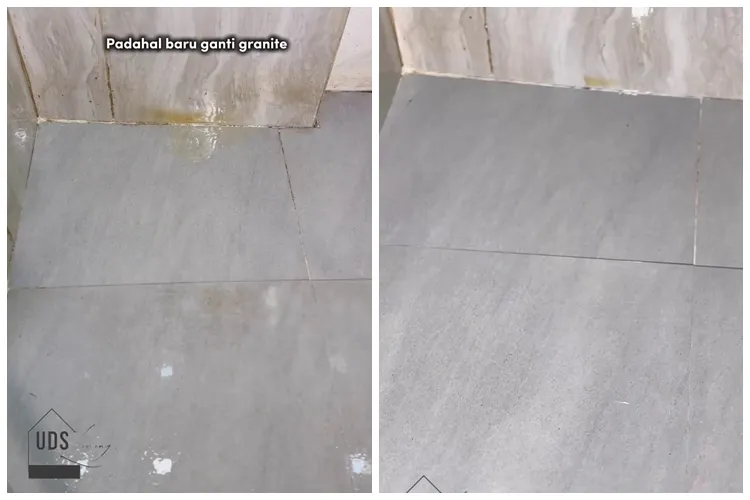 Tanpa disikat, ini trik bersihkan lantai kamar mandi kuning dan licin cuma pakai 2 bahan dapur