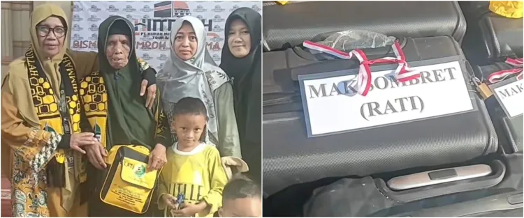 Berkesempatan ke Tanah Suci secara gratis usai viral, ini 9 potret Mak Sombret berangkat umroh