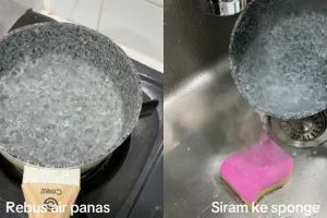 Tak direndam cuka dan soda kue, trik basmi kuman di spons cuci piring ini cuma pakai 2 bahan sederhana
