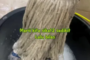 Andalkan 3 bahan dapur, begini cara cuci kain pel bau amis dan dekil agar lebih higienis saat dipakai