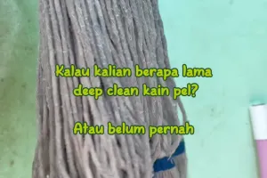 Andalkan 3 bahan dapur, begini cara cuci kain pel bau amis dan dekil agar lebih higienis saat dipakai