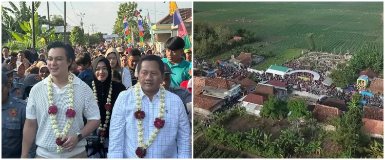 9 Momen Baim Wong dampingi Crazy Rich Grobogan dikirab resmikan taman Rp1 miliar, merasa jadi Cawagub