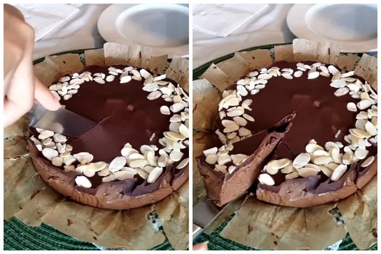 Tetap legit meski tanpa tepung, wanita ini punya trik bikin kue tart lebih sehat pakai 1 bahan dapur