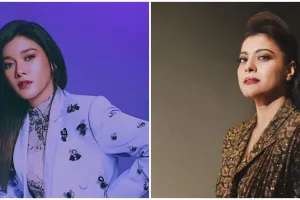 9 Pemotretan terbaru Naysila Mirdad tema ungu, disebut Kajol versi Indonesia