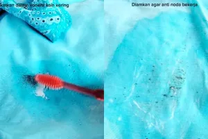 Tanpa direndam sitrun, ini trik hilangkan noda bintik hitam di pakaian cukup tambah 1 bahan dapur