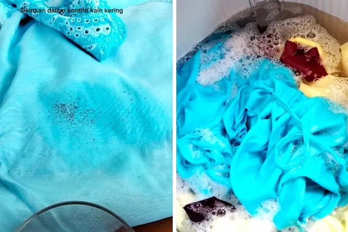 Tanpa direndam sitrun, ini trik hilangkan noda bintik hitam di pakaian cukup tambah 1 bahan dapur