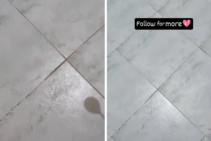 Tak perlu campuran sitrun, begini cara bersihkan noda jamur di nat keramik kamar mandi dalam 10 menit