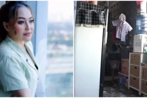 Punya rumah mewah di perkampungan, ini 11 potret balkon Mpok Alpa yang disulap jadi dapur mini